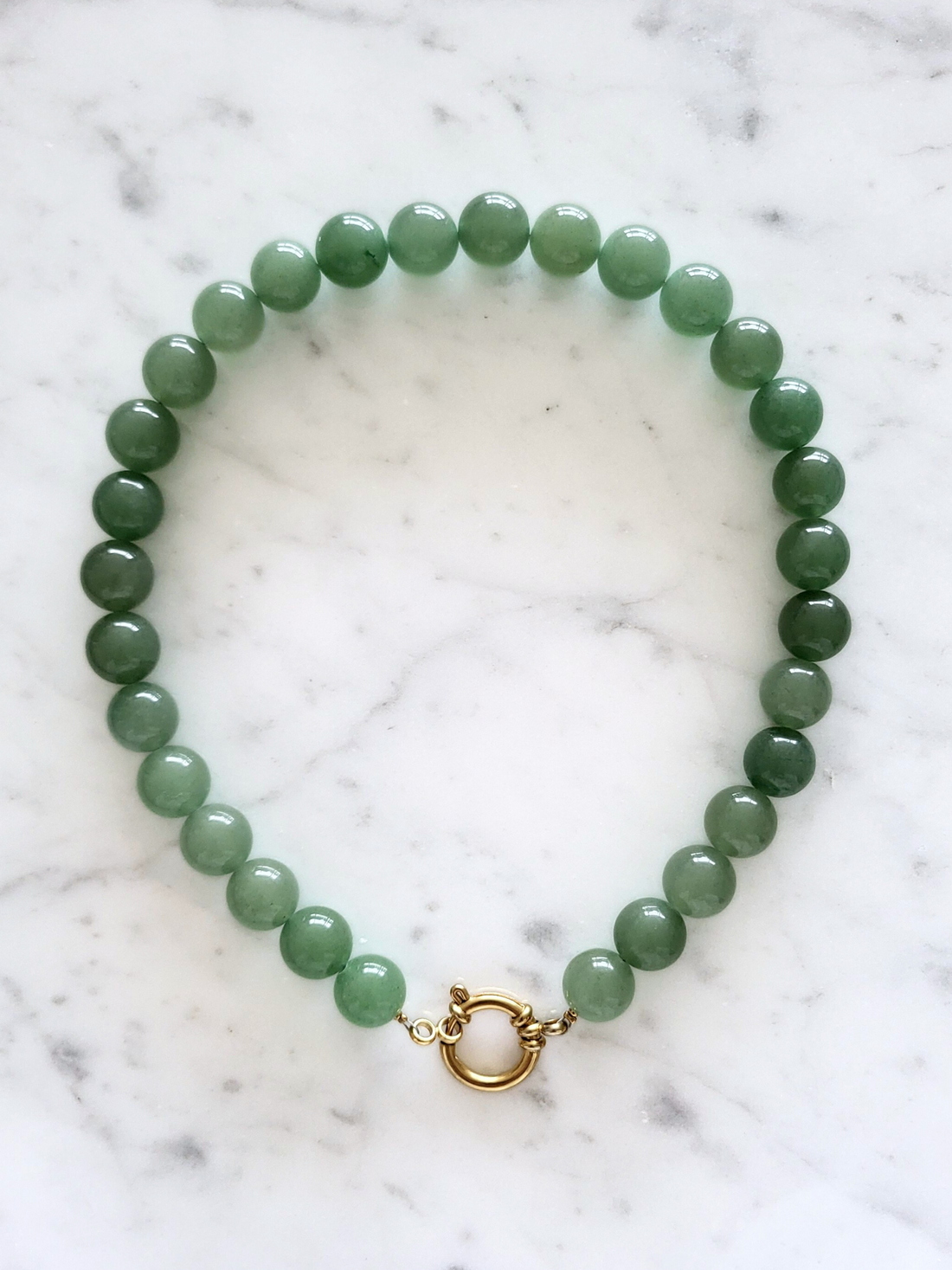 Aventurijn kralenketting XL