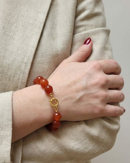 Rode Agaat armband kralen